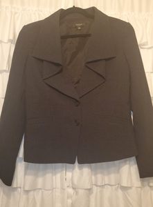 Anne Klein charcoal gray suit jacket
